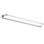Polished Iron Trim LED Bathroom Vanity Light with Wall-Mounted Panel