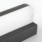 Polished Iron Trim LED Bathroom Vanity Light with Wall-Mounted Panel
