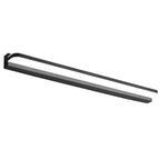 Polished Iron Trim LED Bathroom Vanity Light with Wall-Mounted Panel