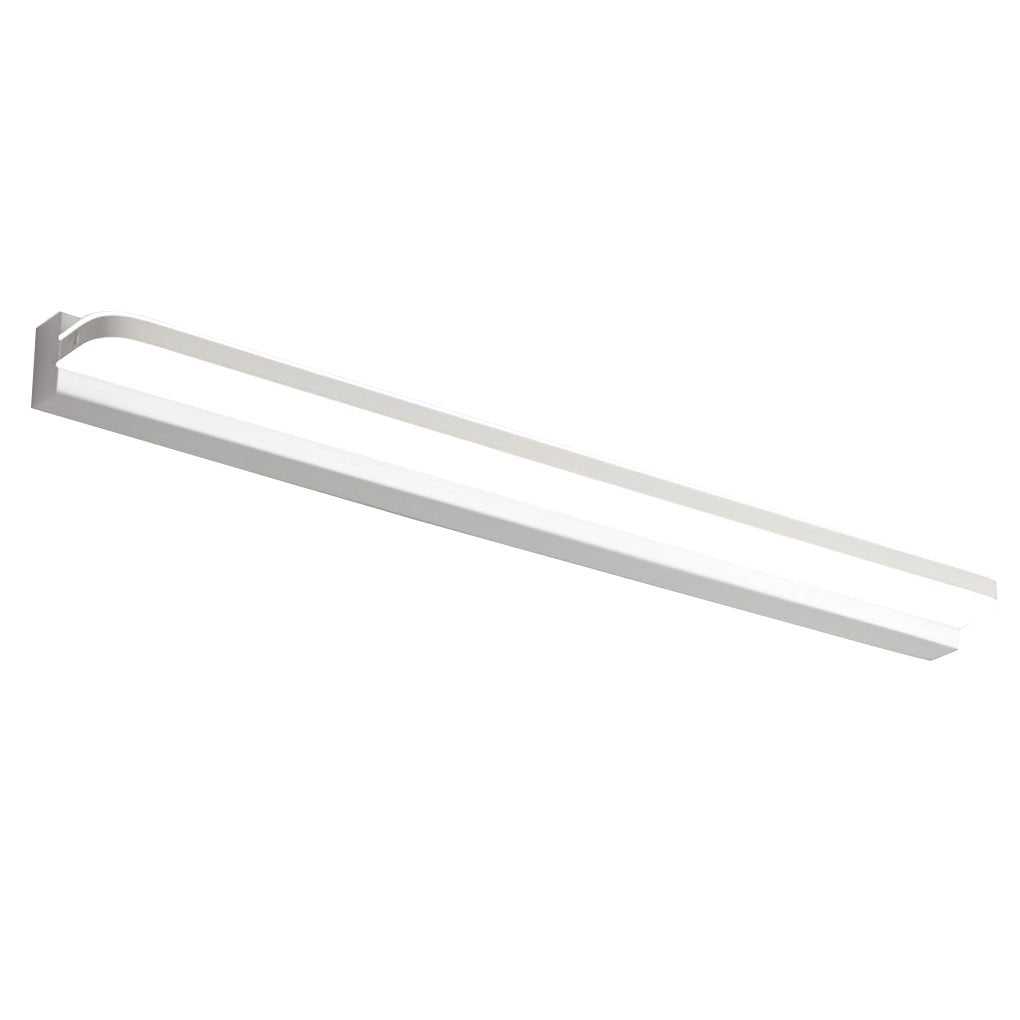 Polished Iron Trim LED Bathroom Vanity Light with Wall-Mounted Panel
