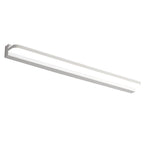 Polished Iron Trim LED Bathroom Vanity Light with Wall-Mounted Panel
