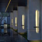 Modern Waterproof Black Linear LED Wall Light