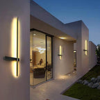 Modern Black Waterproof LED Linear Wall Light