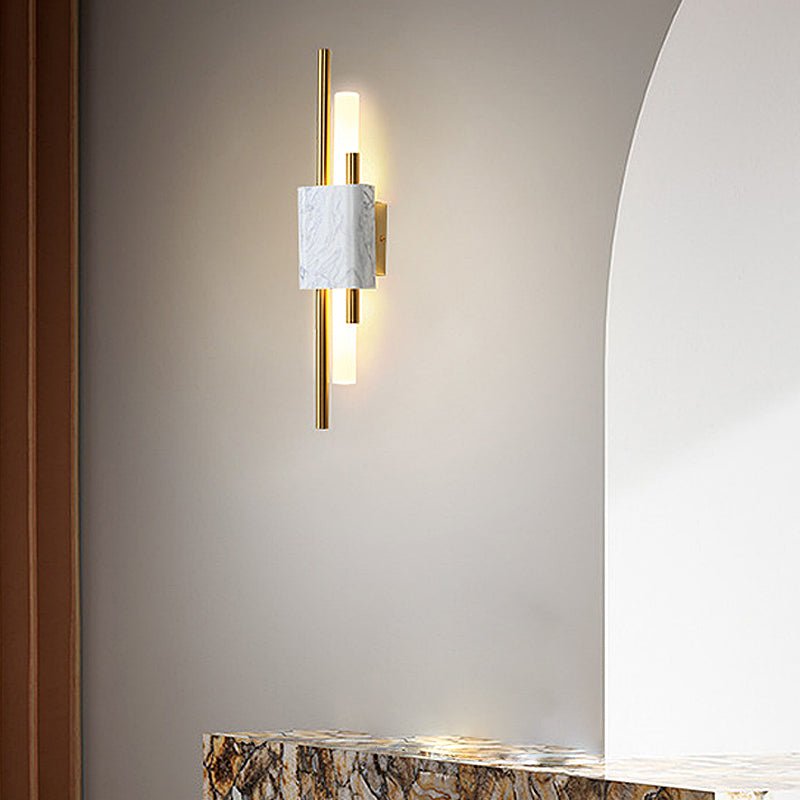 Luxury Postmodern LED Wall Lamp - Strips Marbles Design