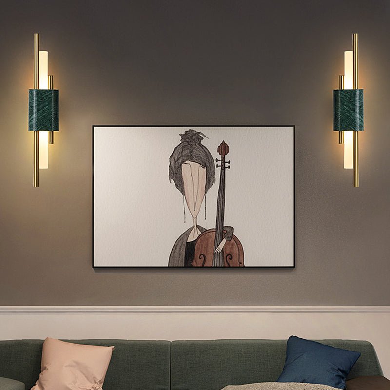 Luxury Postmodern LED Wall Lamp - Strips Marbles Design