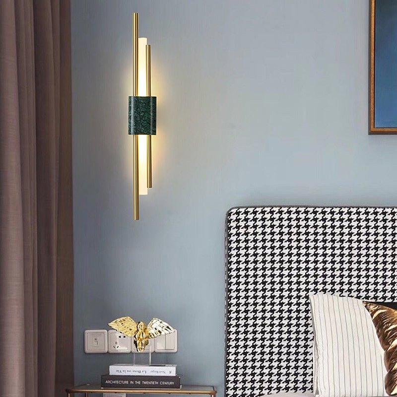 Luxury Postmodern LED Wall Lamp - Strips Marbles Design