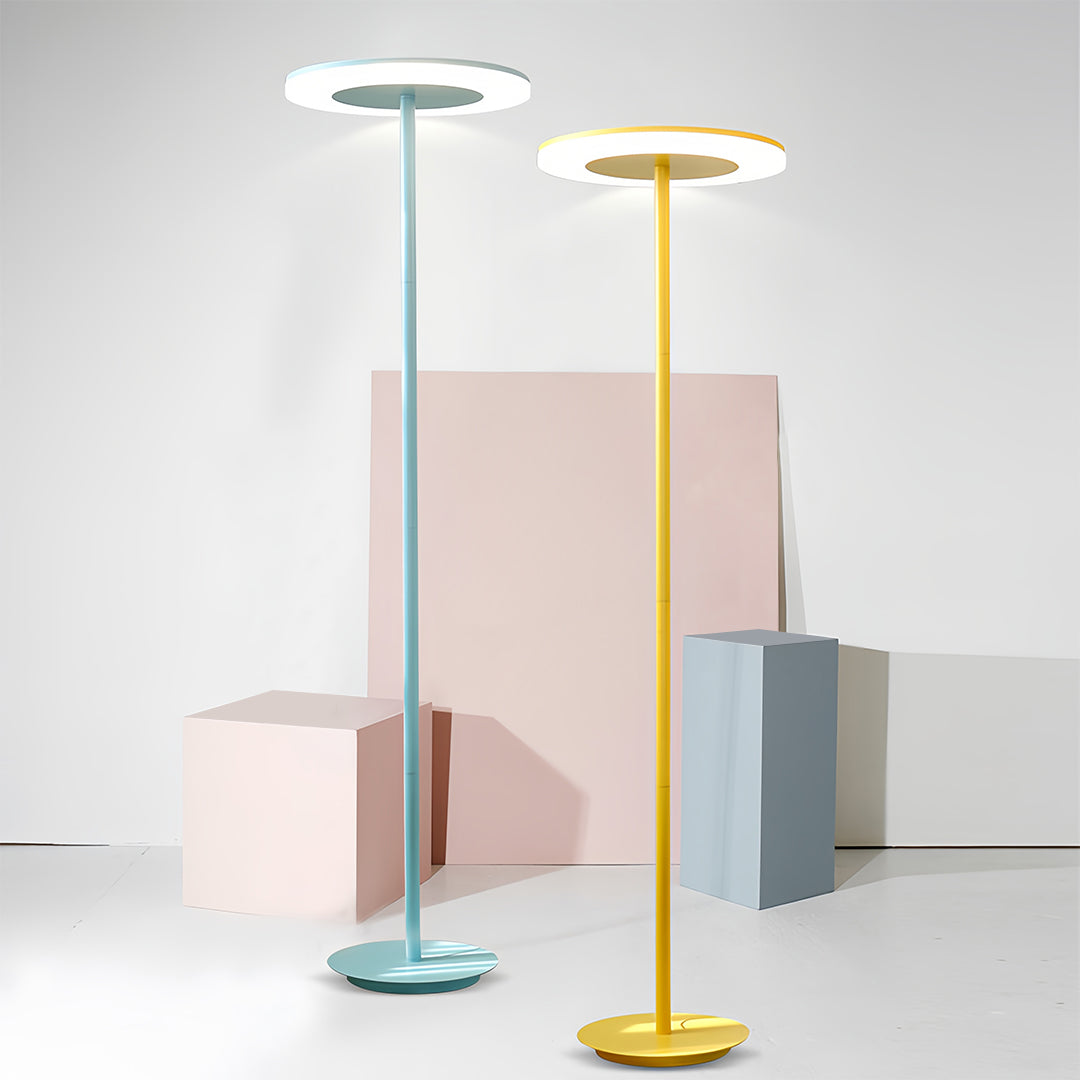 Modern Dimmable Macaron Round Head Floor Lamp