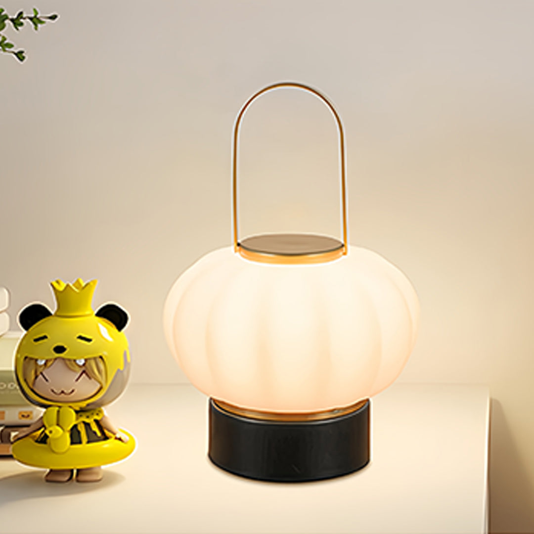 Nordic LED Lantern Table Lamp - Rechargeable Accent Lighting