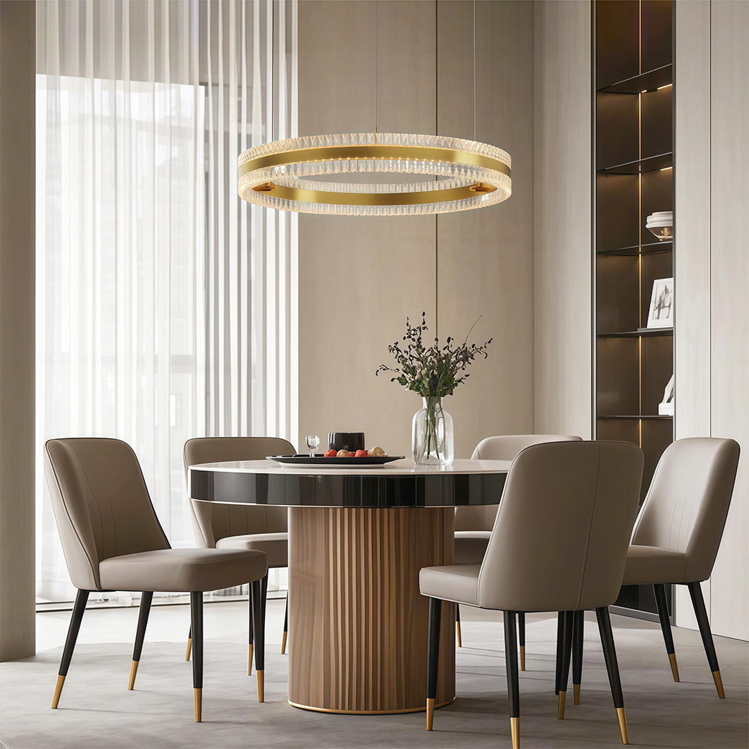 Minimalist Luxury Circular Chandelier - Modern Ceiling Light