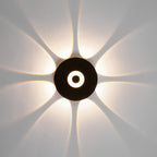 Modern Round Waterproof Sunflower LED Wall Light