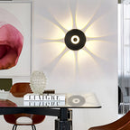 Modern Round Waterproof Sunflower LED Wall Light
