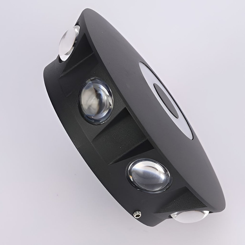 Modern Round Waterproof Sunflower LED Wall Light