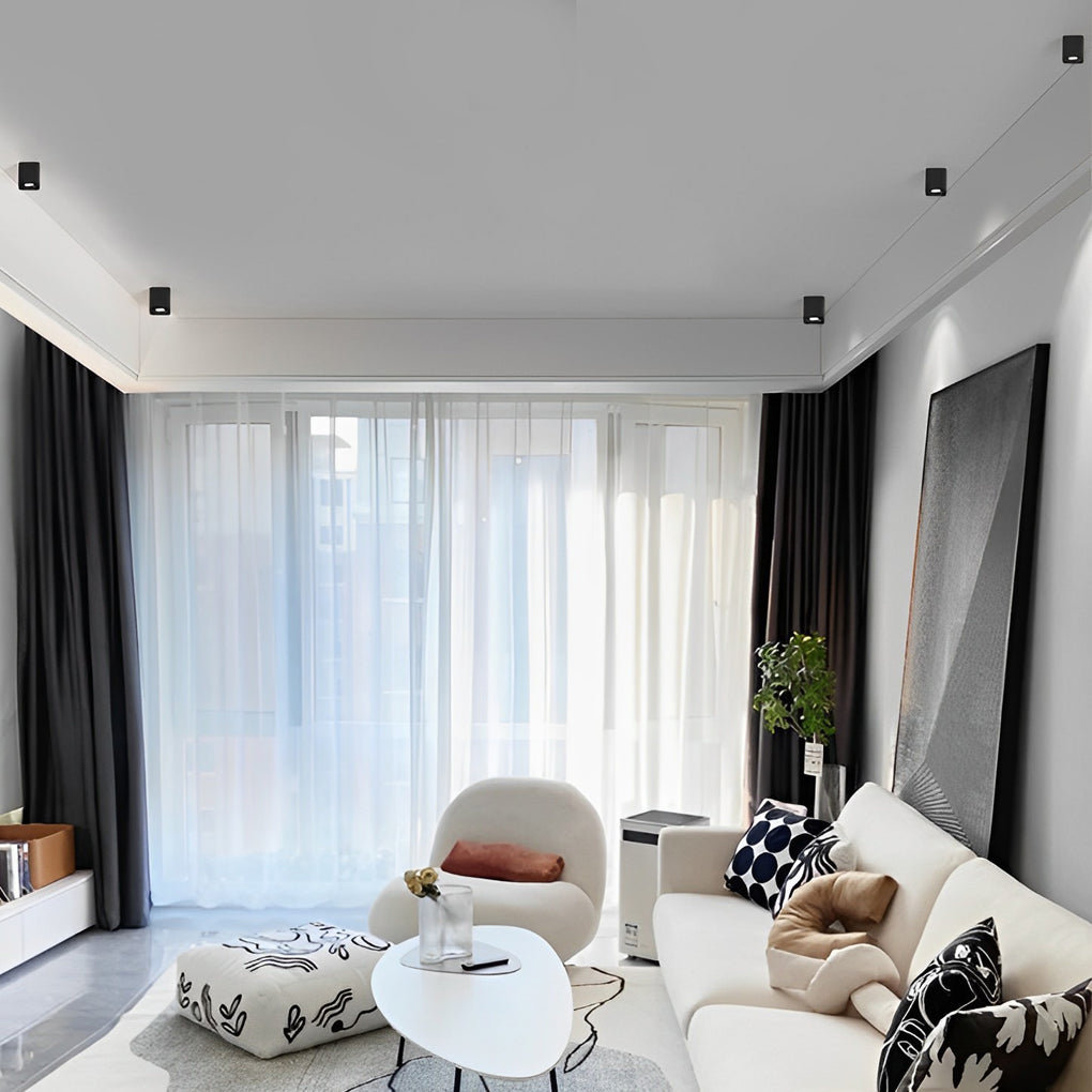 Square LED Surface-Mounted Ceiling Spotlight