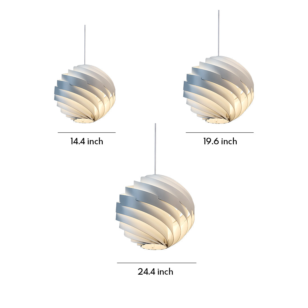 Nordic Swirl Pendant Light - Artistic Turbine Ceiling Fixture