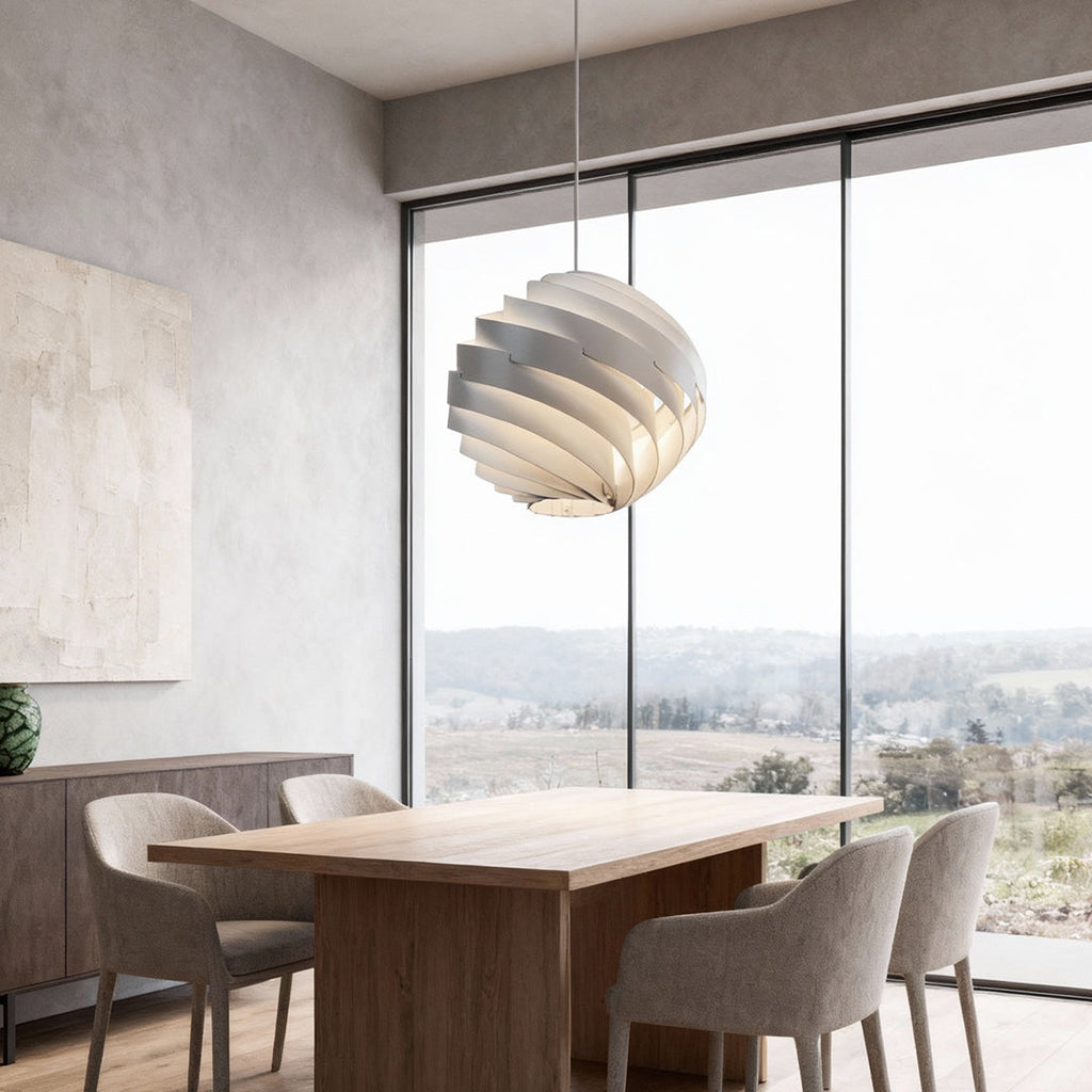 Nordic Swirl Pendant Light - Artistic Turbine Ceiling Fixture