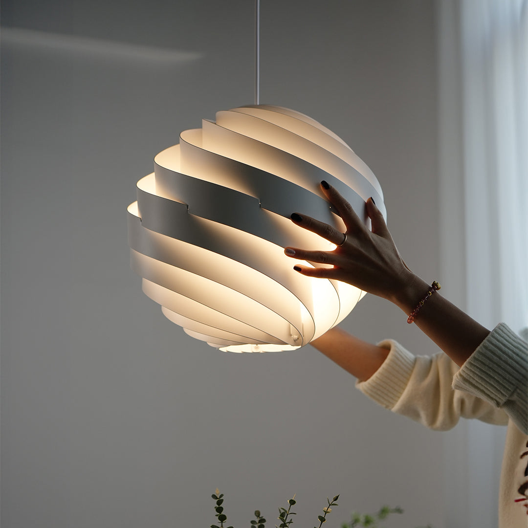 Nordic Swirl Pendant Light - Artistic Turbine Ceiling Fixture