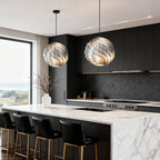 Nordic Swirl Pendant Light - Artistic Turbine Ceiling Fixture