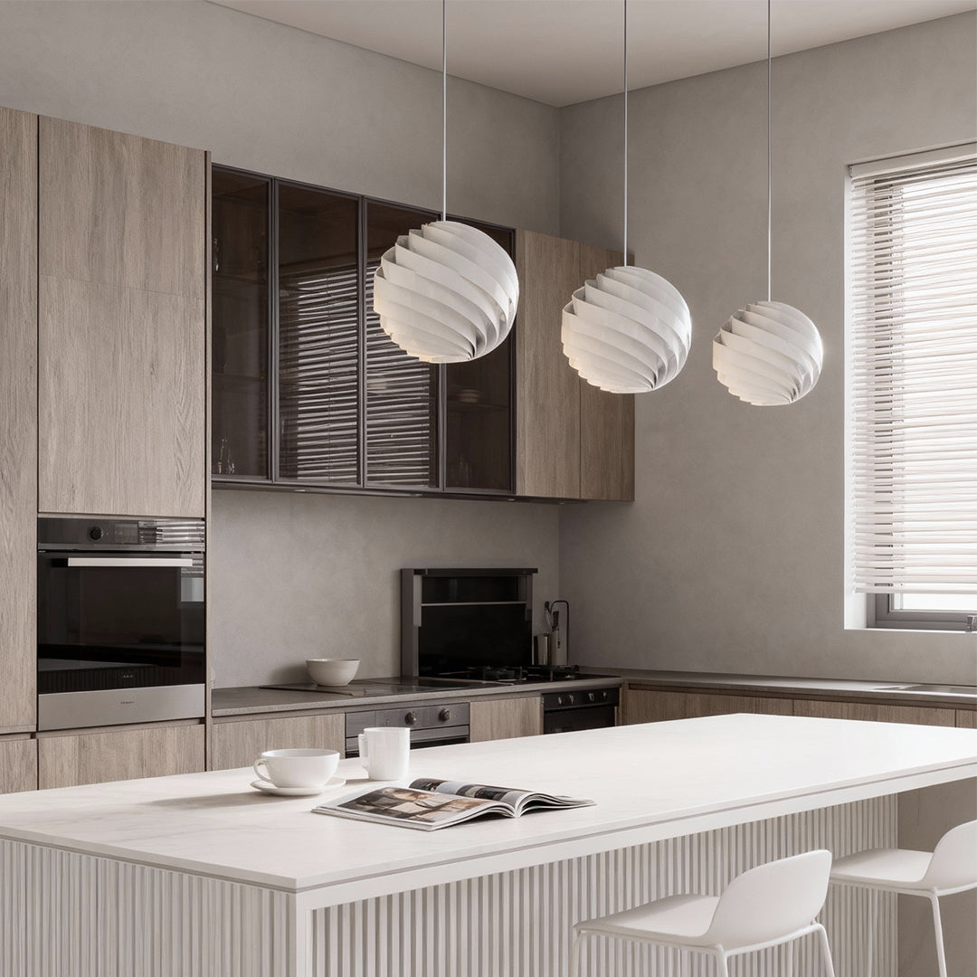 Nordic Swirl Pendant Light - Artistic Turbine Ceiling Fixture