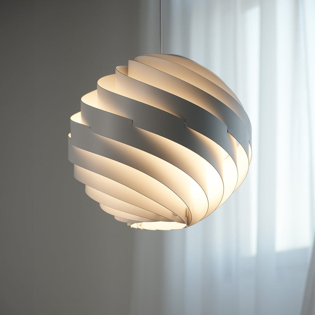Nordic Swirl Pendant Light - Artistic Turbine Ceiling Fixture