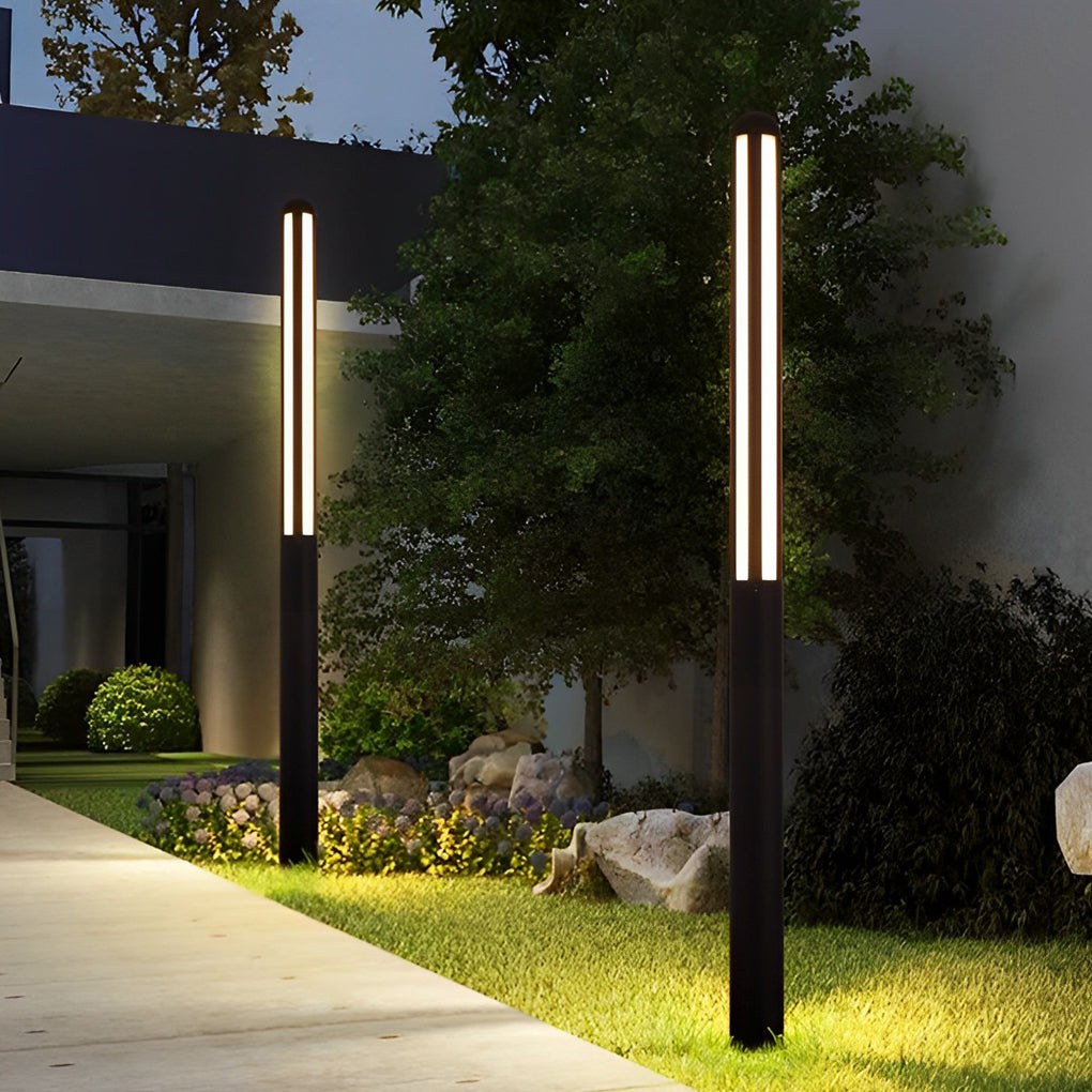 Modern Waterproof LED Tall Garden Bollard Light