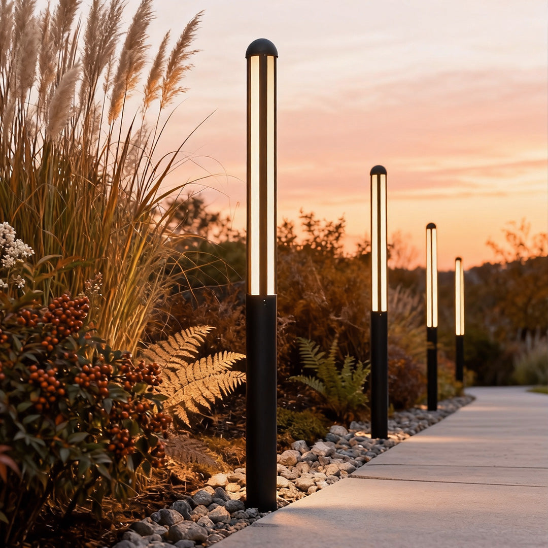 Modern Waterproof LED Tall Garden Bollard Light
