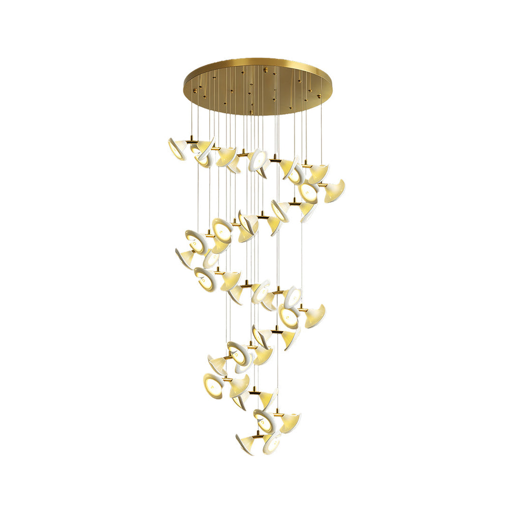 Luxury Tulip Flower Ceramic Chandelier - Elegant Ceiling Light