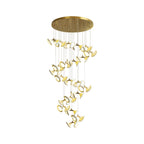 Luxury Tulip Flower Ceramic Chandelier - Elegant Ceiling Light