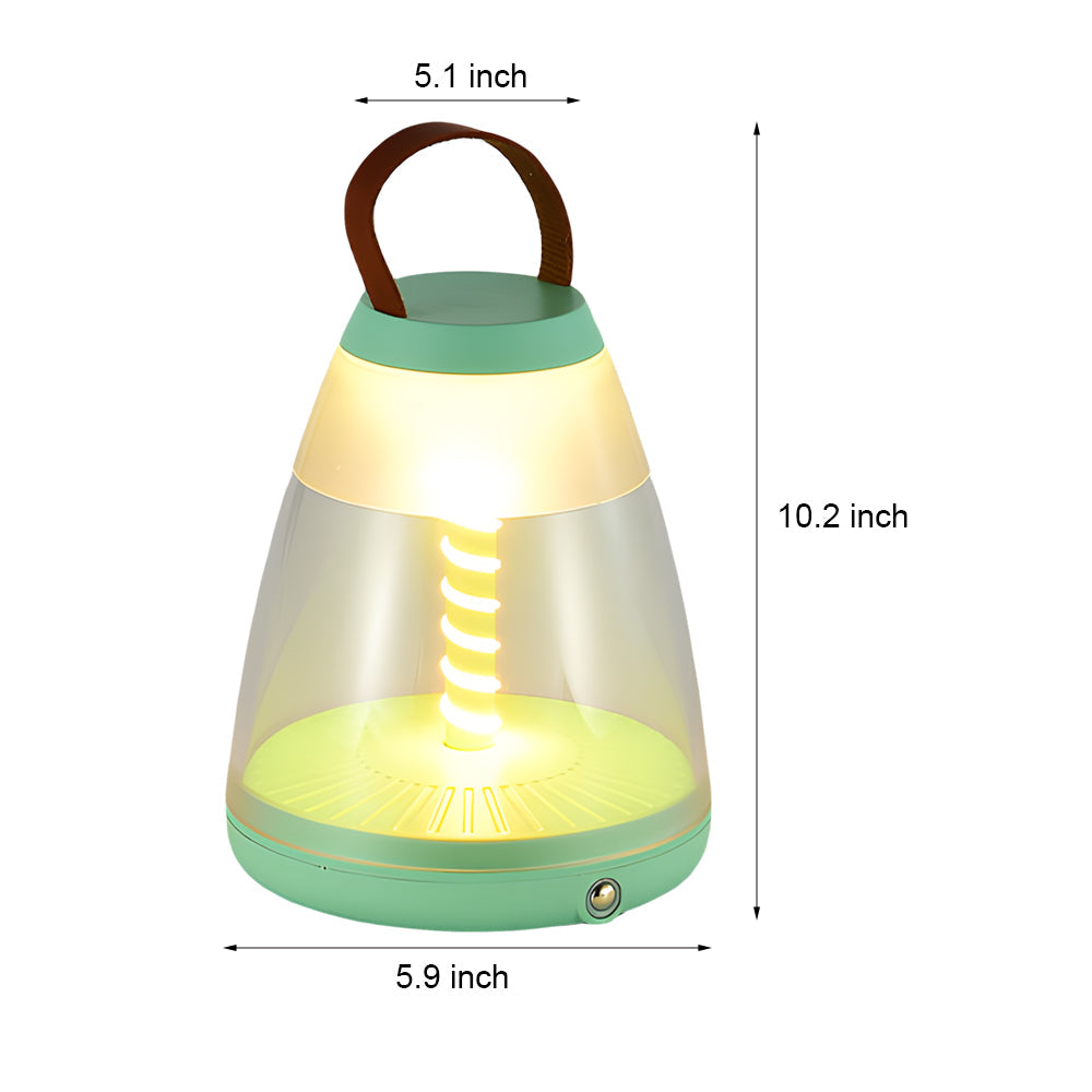 Premium Portable Battery-Powered Outdoor Spiral LED Table Lamp