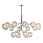 Premium Modern Copper and Glass Ball Chandelier