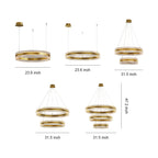 Minimalist Luxury Circular Chandelier - Modern Ceiling Light