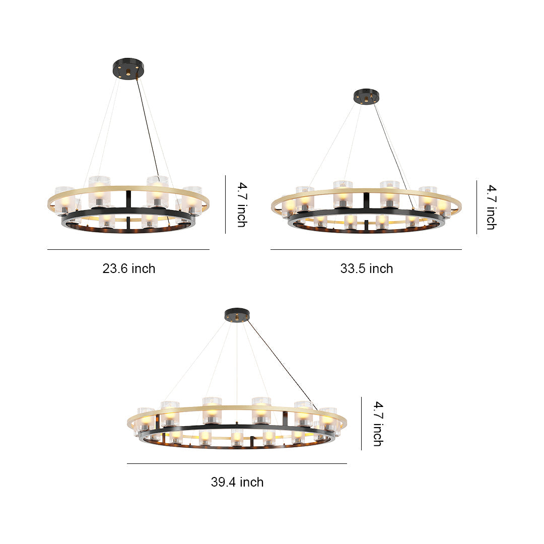 Premium Copper Ceiling Chandelier - Modern Luxury Lighting