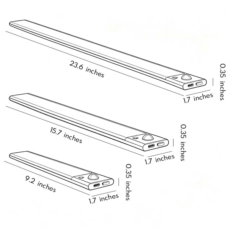 Magnetic Under Cabinet Sensor Light - Three Color Options