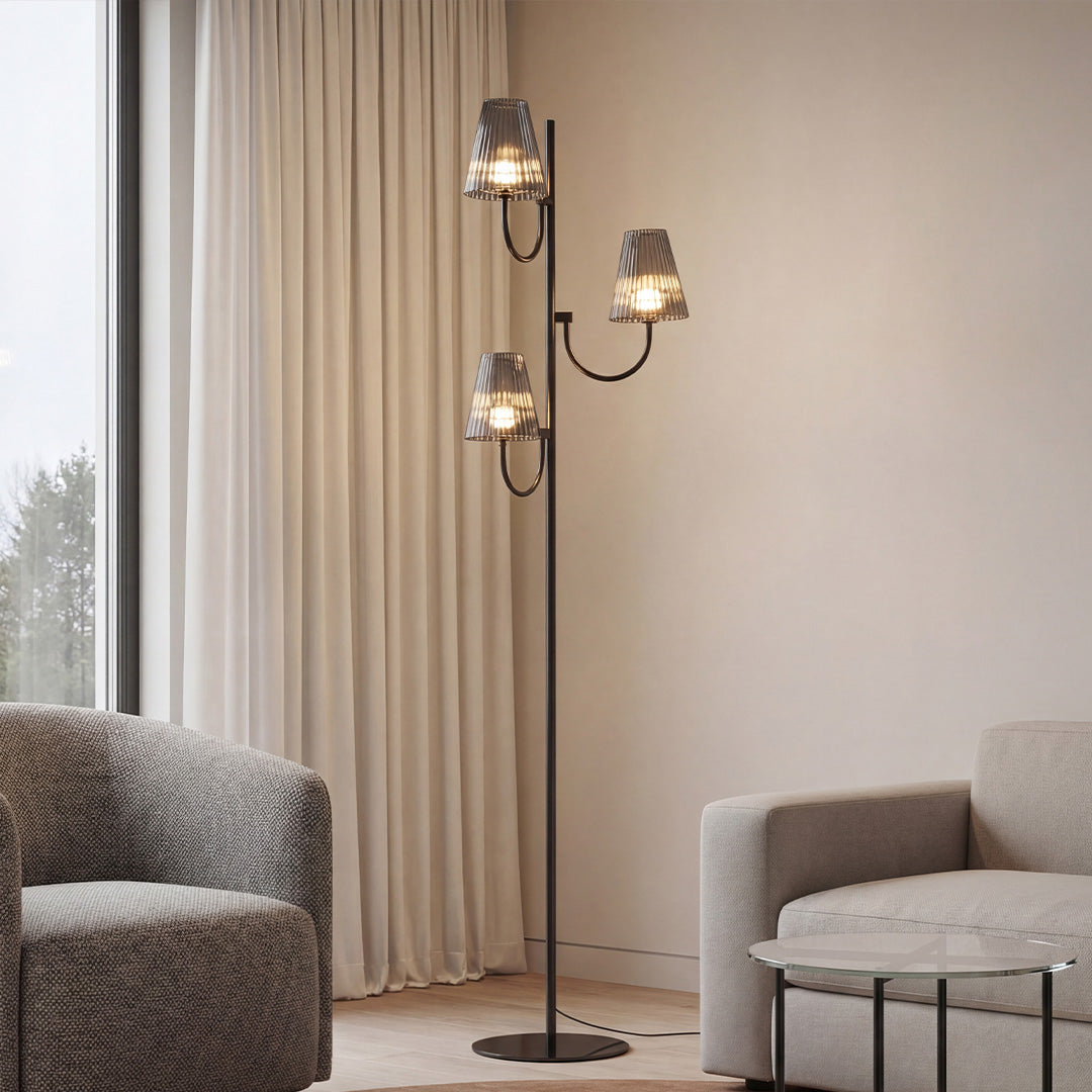 Modern Black Floor Lamp - Minimalist American Design