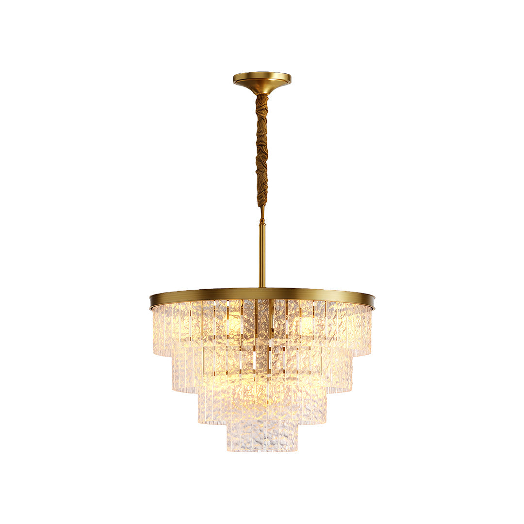Minimalist Full-Copper Chandelier - Luxury Ceiling Light