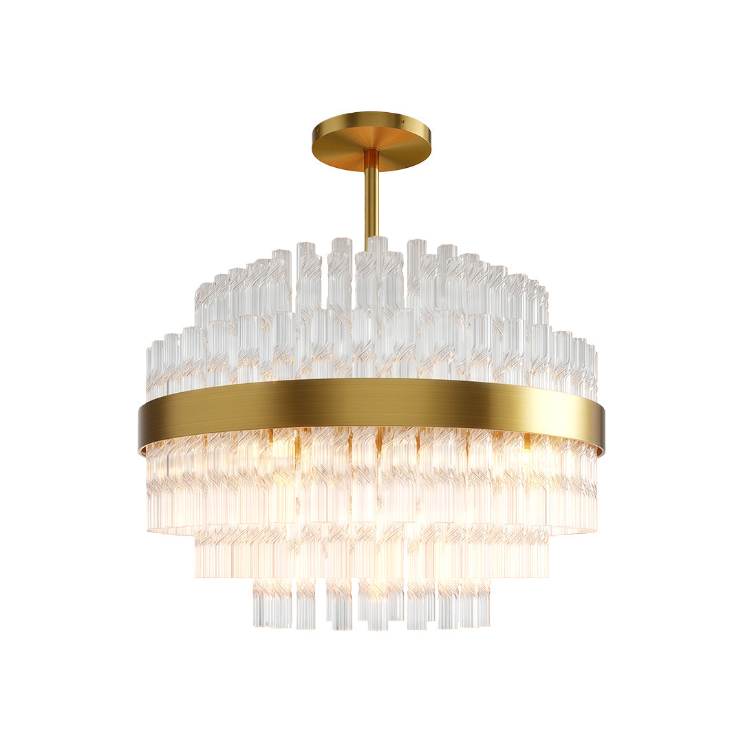 Luxury Copper Industrial Modern Chandelier Ceiling Light