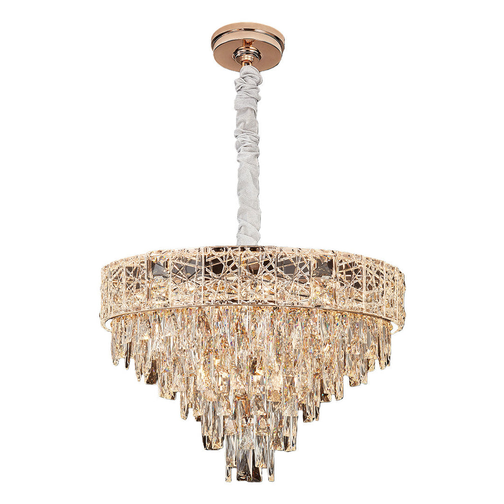 Luxury European Style Large Chandelier with Crystals - Elegant Ceiling Light