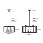 Industrial Multi-Head Candle Chandelier Ceiling Light
