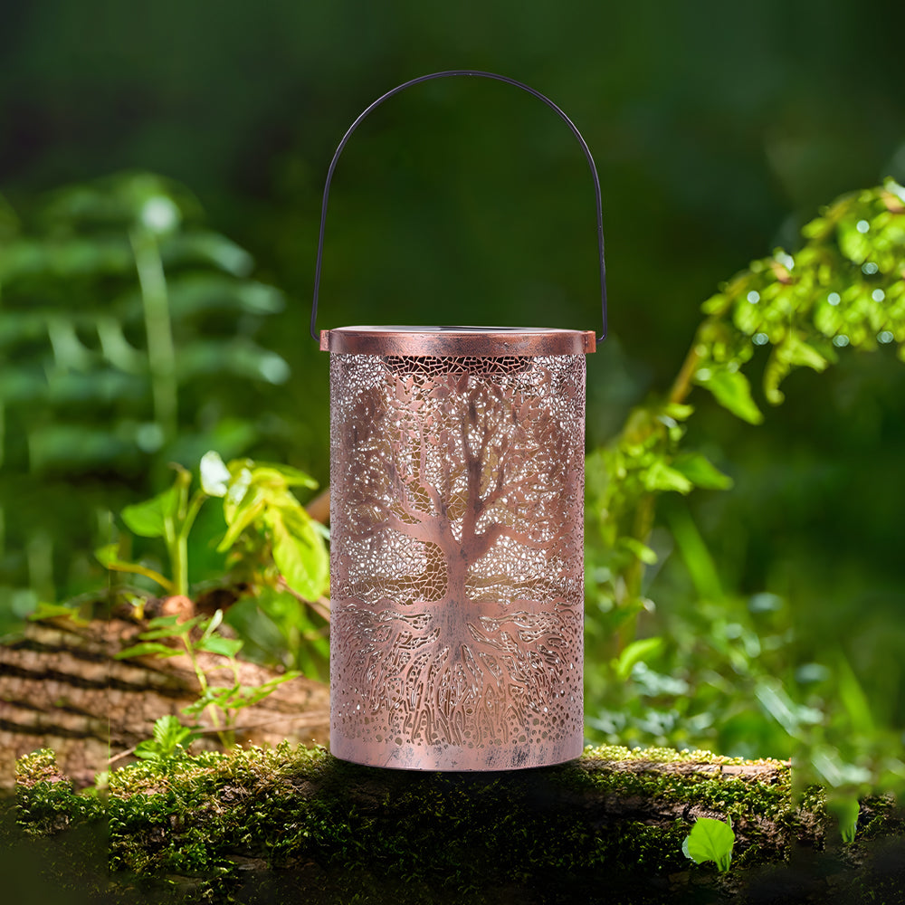 Premium Solar-Powered Waterproof Tree of Life Lantern