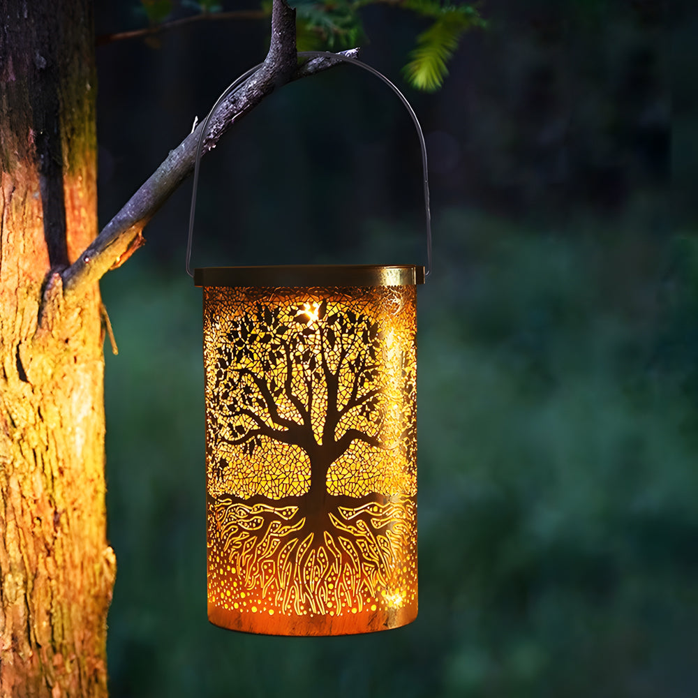 Premium Solar-Powered Waterproof Tree of Life Lantern