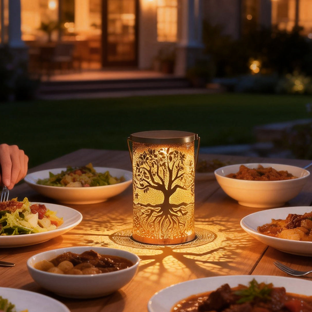 Premium Solar-Powered Waterproof Tree of Life Lantern