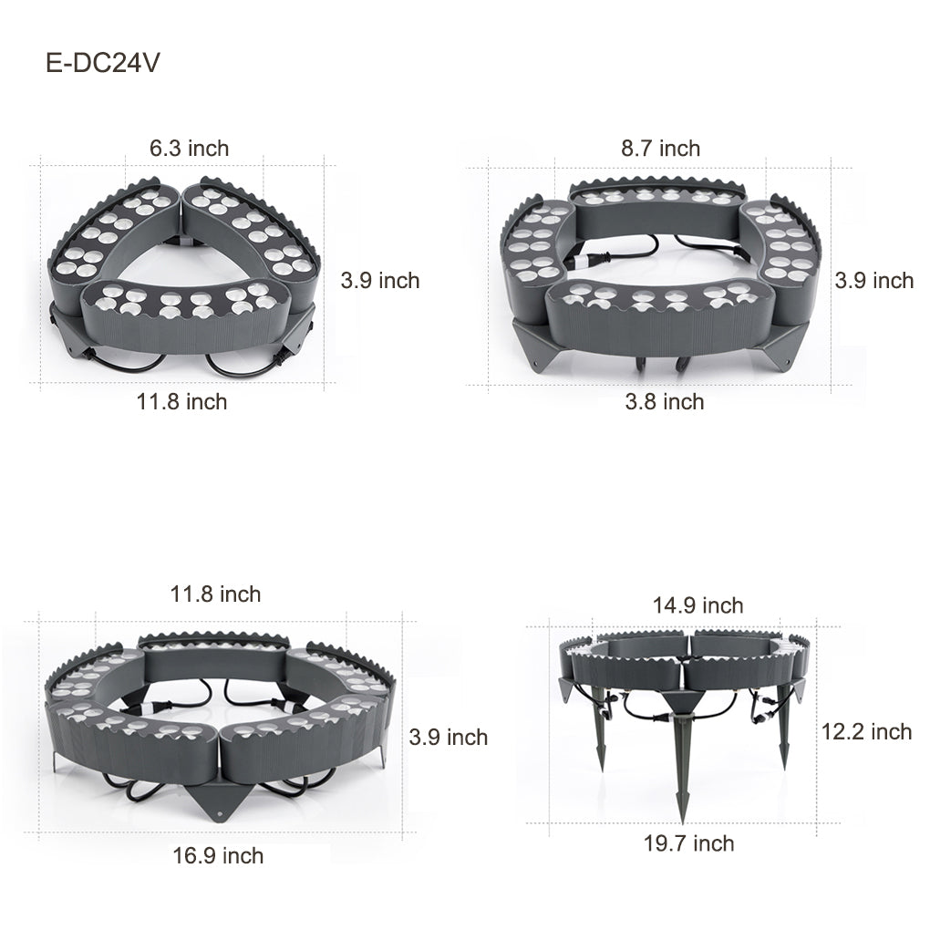 Premium Outdoor Waterproof LED Tree Ring Landscape Light