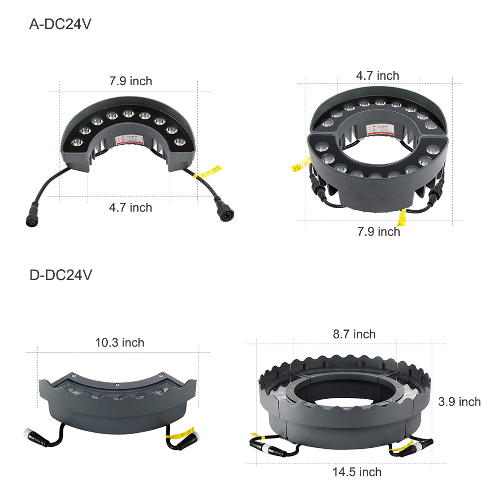 Premium Outdoor Waterproof LED Tree Ring Landscape Light