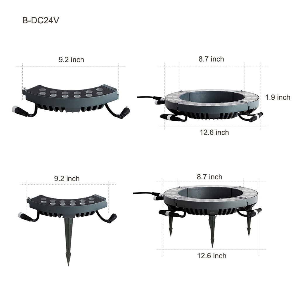 Premium Outdoor Waterproof LED Tree Ring Landscape Light