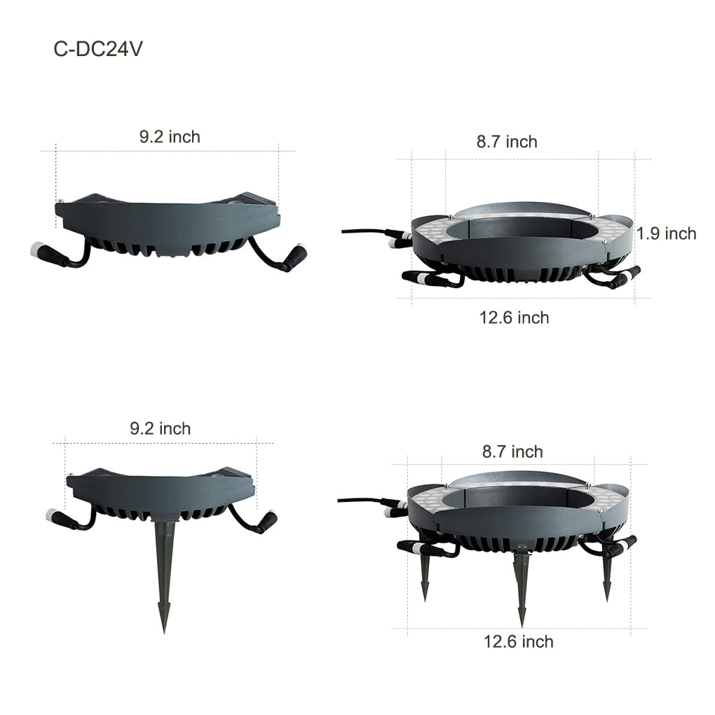 Premium Outdoor Waterproof LED Tree Ring Landscape Light