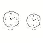 Farmhouse Wood Slice Tree Stump Wall Clock with LED Light