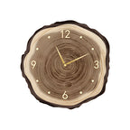 Farmhouse Wood Slice Tree Stump Wall Clock with LED Light