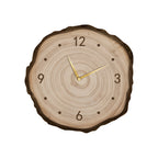 Farmhouse Wood Slice Tree Stump Wall Clock with LED Light