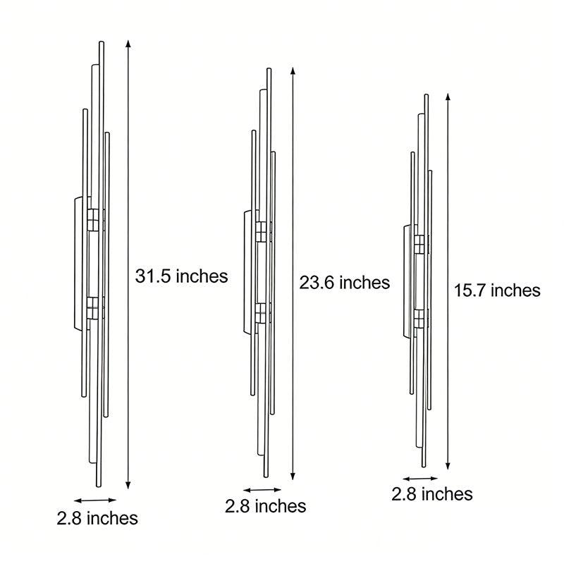 Modern LED Tube Sconce - Acrylic Wall Light