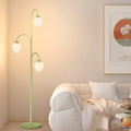 French Three-Light Arc Tulip Floor Lamp
