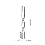 Spiral Twisted LED Wall Light - Modern Home Decor Accent